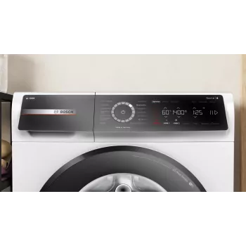 Bosch Serie 8 WGB244A40 máquina de lavar roupa de carga frontal, 9 kg, 1400 rpm, i-Dos, branco/preto