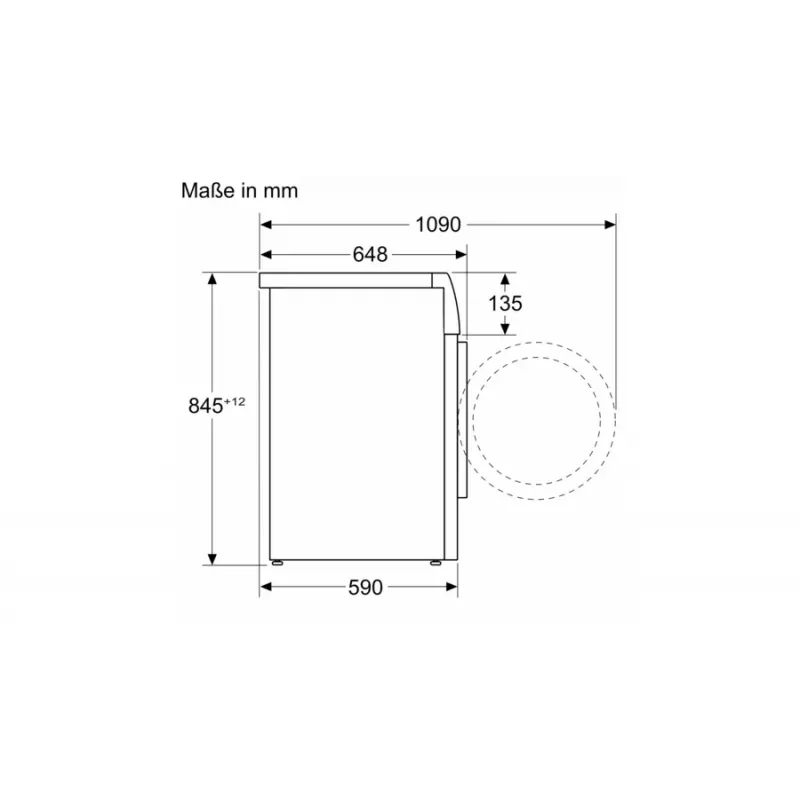 Bosch Serie 8 WGB244A40 máquina de lavar roupa de carga frontal, 9 kg, 1400 rpm, i-Dos, branco/preto