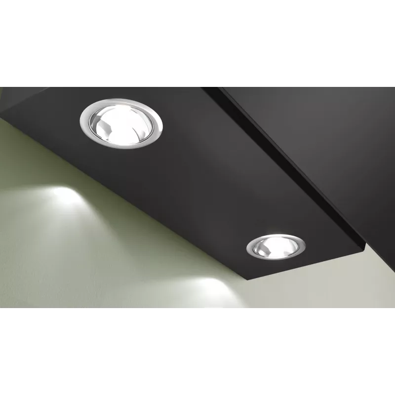 Exaustor Bosch DWK85DK60, exaustor de encastrar tipo campânula, preto, 80 cm de largura
