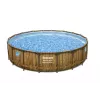 Bestway 56977 Piscina desmontável com estrutura de aço redonda 23062 L castanha