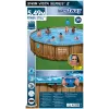 Bestway 56977 Piscina desmontável com estrutura de aço redonda 23062 L castanha