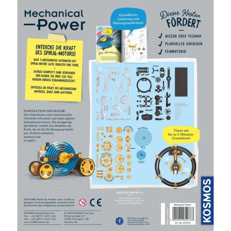 Kosmos Mechanical Power, Robô, Engenharia, 8 anos, Multicolor
