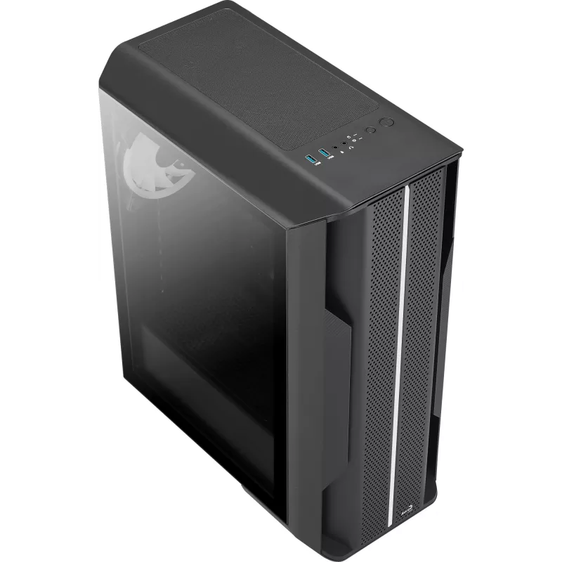 Aerocool Splinter Duo-G-BK-v1 caixa ATX Mid Tower, vidro temperado, preto