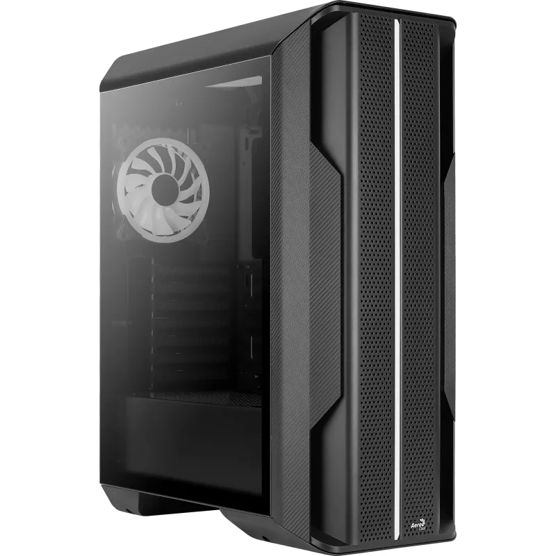 Aerocool Splinter Duo-G-BK-v1 caixa ATX Mid Tower, vidro temperado, preto