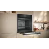 Forno Neff N 70 B24CR31N0 71 L preto, aço inoxidável