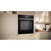 Forno Neff N 70 B24CR31N0 71 L preto, aço inoxidável