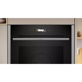Forno Neff N 70 B24CR71N0 71 L preto, aço inoxidável