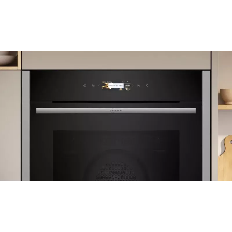 Forno Neff N 70 B24CR71N0 71 L preto, aço inoxidável