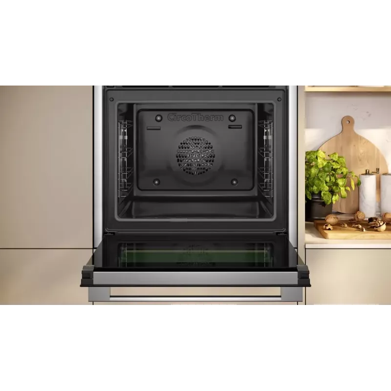 Forno Neff N 70 B24CR71N0 71 L preto, aço inoxidável