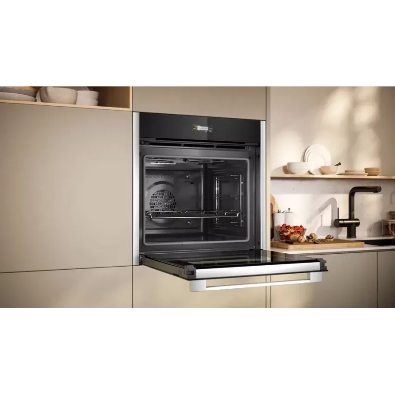 Forno Neff N 70 B24CR71N0 71 L preto, aço inoxidável