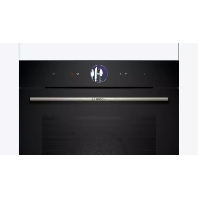 Bosch Serie 8 HRG7764B1 forno de encastre, 60 cm, 71 l, A+, vapor, AirFry, pirólise, Home Connect, preto