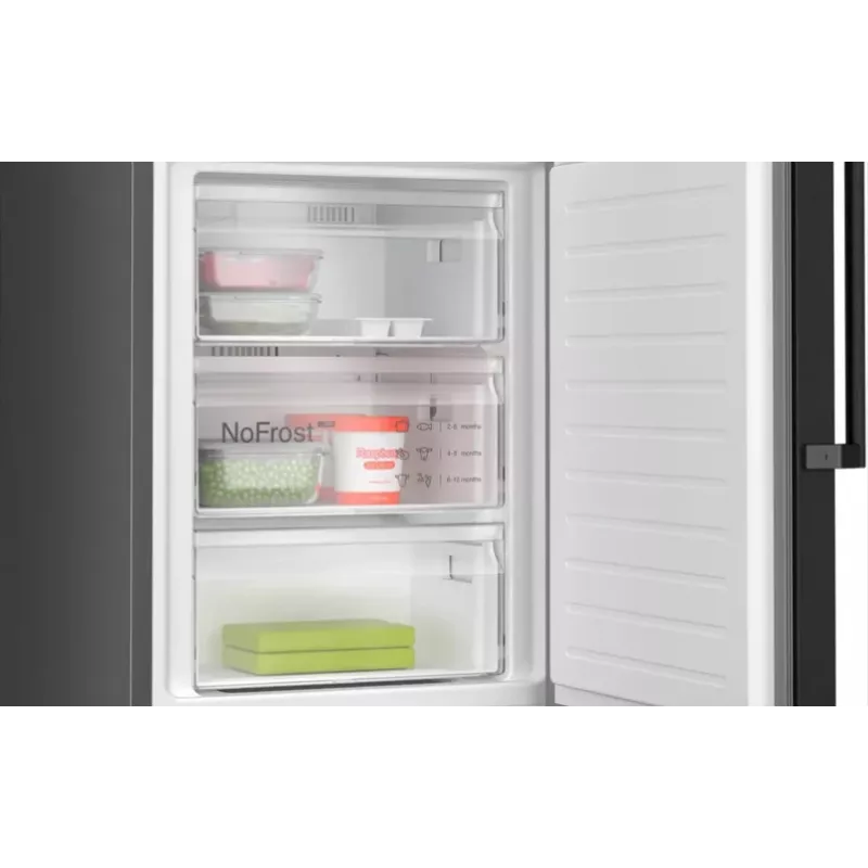 Combinado frigorífico-congelador Bosch Serie 4 KGN39OXBT independente 363 L preto