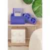 Caixa de arrumação Room Copenhagen LEGO Storage Brick 4 Top Lid Glitter — lilás/transparente
