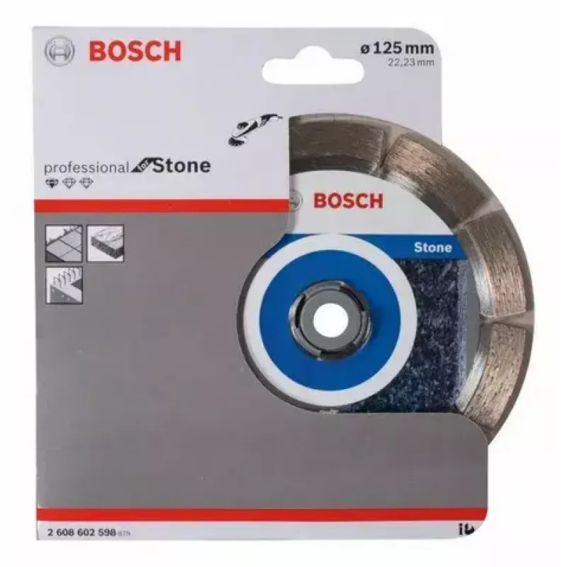 Bosch Standard for Stone disco de corte diamantado, 125 x 22,23 mm, 2608602598