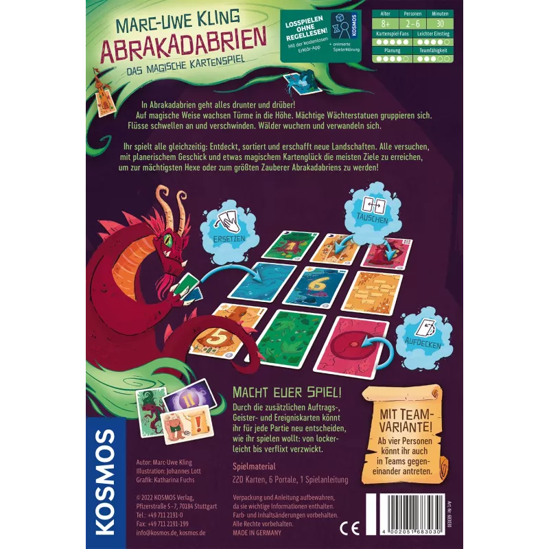 Jogo de tabuleiro/cartas Kosmos 683030 troca de cartas