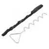 Conjunto de âncoras para trampolim HUDORA 65011 aço preto prateado