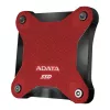 SSD externo ADATA SD620 512 GB, USB 3.2 Gen 2 Micro-USB B, vermelho, caixa de silicone