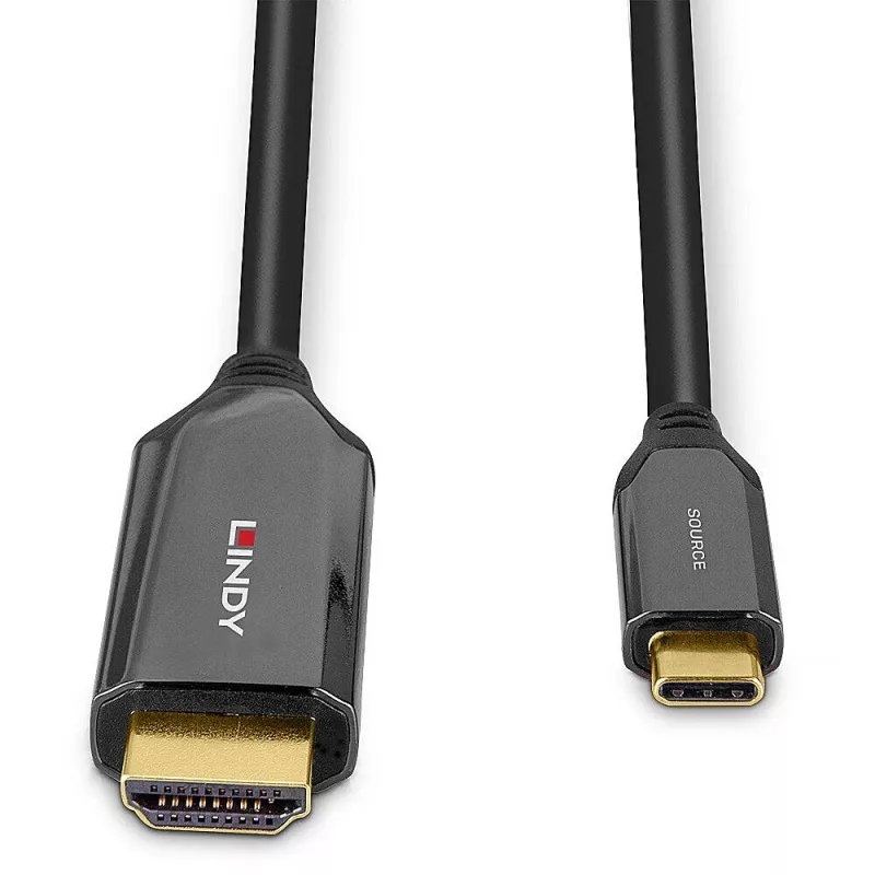 Cabo adaptador Lindy 2m USB Type-C para HDMI 8K60