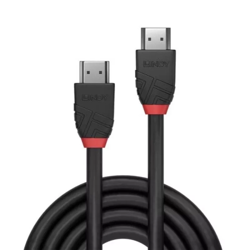 Cabo HDMI Lindy 1m 8K60Hz, linha preta