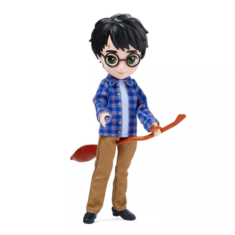 Wizarding World Harry Potter, conjunto de presente de boneca Harry Potter de 8 polegadas com capa de camuflagem e 5 acessórios de boneca, brinquedo infantil a partir dos 6 anos