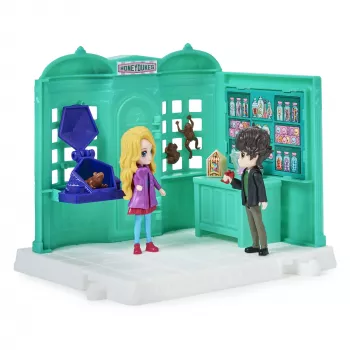 Wizarding World Harry Potter, loja de doces Honeydukes Magical Minis com 2 figuras exclusivas e 5 acessórios, brinquedo infantil a partir dos 6 anos