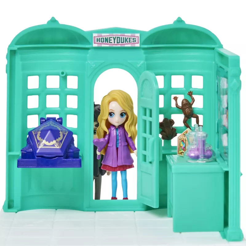 Wizarding World Harry Potter, loja de doces Honeydukes Magical Minis com 2 figuras exclusivas e 5 acessórios, brinquedo infantil a partir dos 6 anos