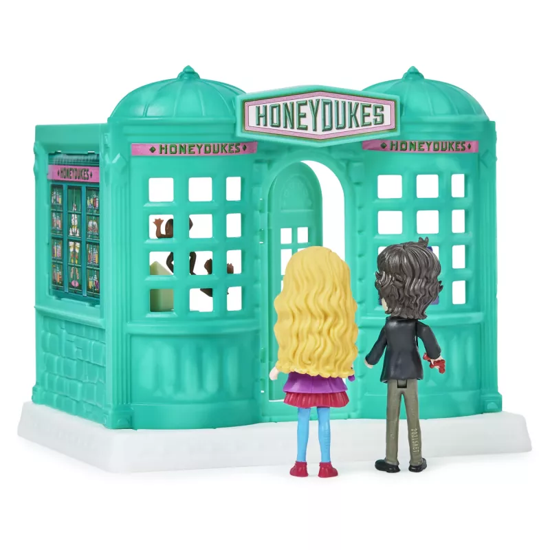 Wizarding World Harry Potter, loja de doces Honeydukes Magical Minis com 2 figuras exclusivas e 5 acessórios, brinquedo infantil a partir dos 6 anos