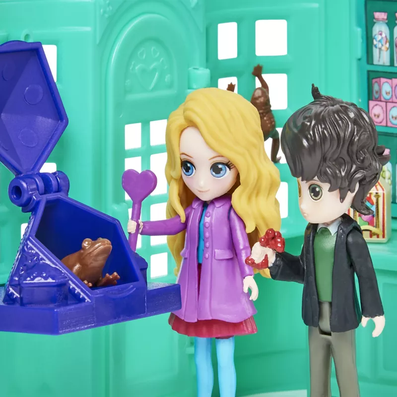 Wizarding World Harry Potter, loja de doces Honeydukes Magical Minis com 2 figuras exclusivas e 5 acessórios, brinquedo infantil a partir dos 6 anos
