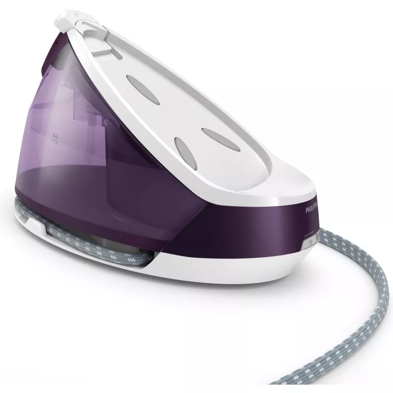 Central de engomar a vapor Philips GC7933/30 2400 W 1,5 L base de engomar SteamGlide Plus violeta