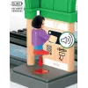 BRIO World 33649 Estação principal com máquina de bilhetes, Verde/Cinzento
