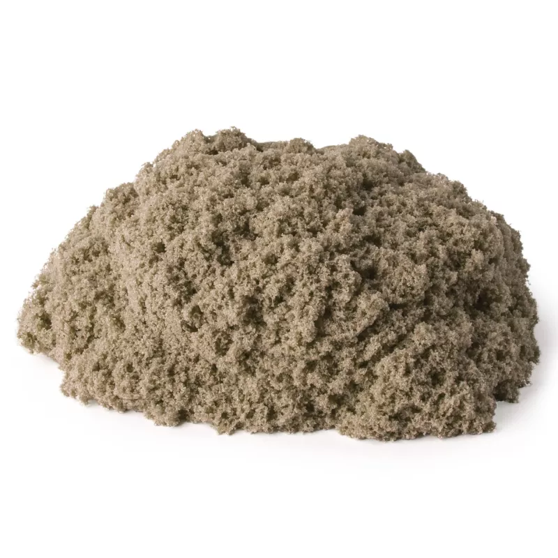 Kinetic Sand, 2 lb areia de brincar castanha, brinquedo sensorial moldável para crianças, saco reutilizável (embalagem pode variar), para crianças a partir de 3 anos