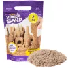 Kinetic Sand, 2 lb areia de brincar castanha, brinquedo sensorial moldável para crianças, saco reutilizável (embalagem pode variar), para crianças a partir de 3 anos