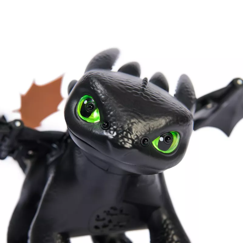 Figura interativa de dragão Banguela com efeitos de luz e som — Spin Master Como Treinares o Teu Dragão
