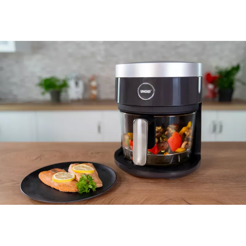 Fritadeira de ar quente Unold 58695 individual 3,5 L autónoma 1200 W preto