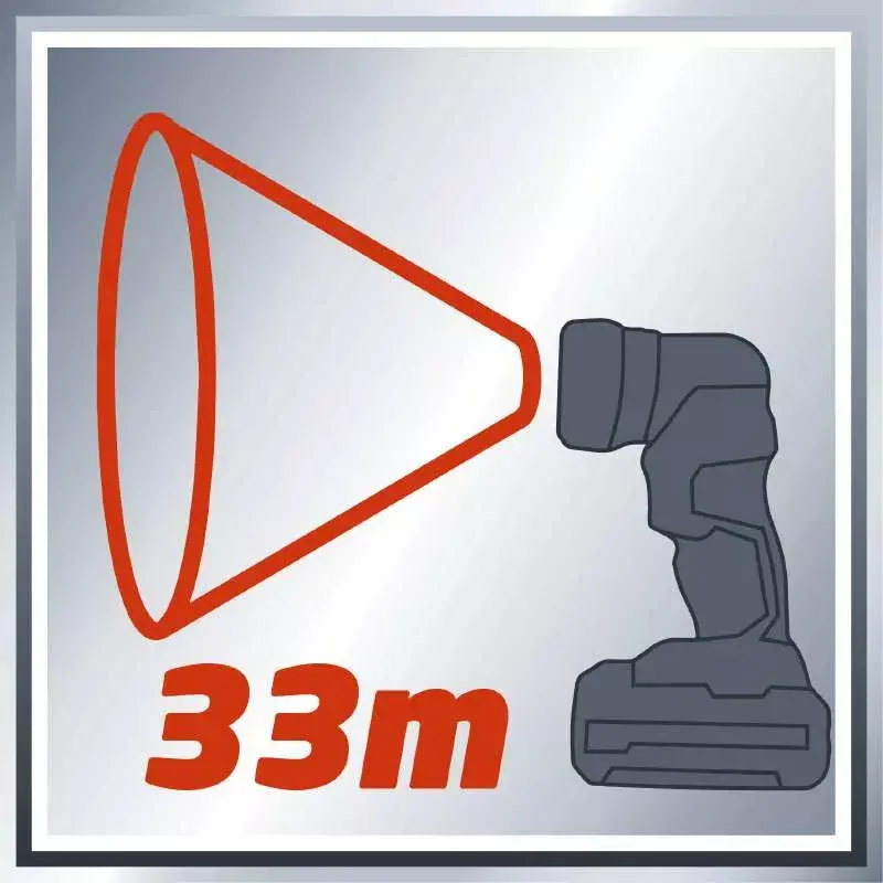 Lâmpada de trabalho LED Einhell TE-CL 18 Li H-Solo preto vermelho