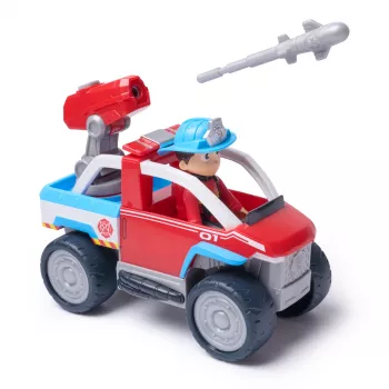 Veículo de brinquedo Spin Master Paw Patrol carro de bombeiros veículo de resgate do Ryder com lançador de drone e figura do Ryder