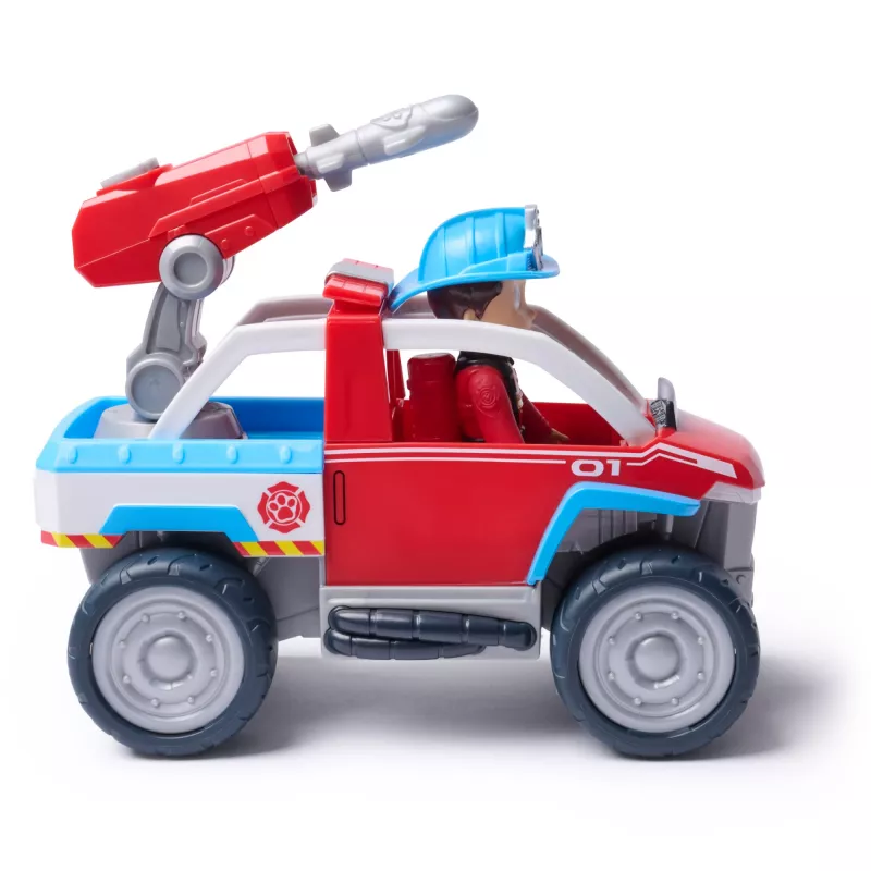 Veículo de brinquedo Spin Master Paw Patrol carro de bombeiros veículo de resgate do Ryder com lançador de drone e figura do Ryder
