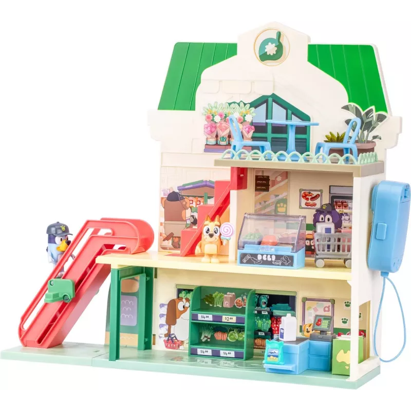 Conjunto de brincar Polesie MS18918 – Conjunto de compras temático Bluey, com som, pilha AAA, a partir dos 3 anos