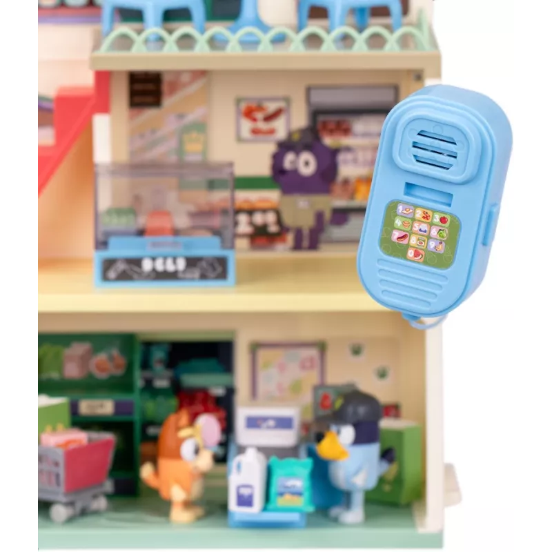 Conjunto de brincar Polesie MS18918 – Conjunto de compras temático Bluey, com som, pilha AAA, a partir dos 3 anos