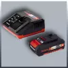 Einhell GE-CH 1846 Li Kit corta-sebes a bateria, 18 V, bateria de iões de lítio de 2,0 Ah, lâmina dupla, comprimento de corte 52 cm, vermelho/preto