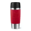 Caneca de viagem EMSA Travel Mug Classic N2020400 360 ml preto, vermelho, aço inoxidável
