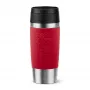 Caneca de viagem EMSA Travel Mug Classic N2020400 360 ml preto, vermelho, aço inoxidável
