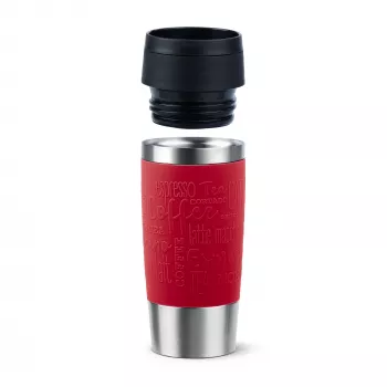 Caneca de viagem EMSA Travel Mug Classic N2020400 360 ml preto, vermelho, aço inoxidável