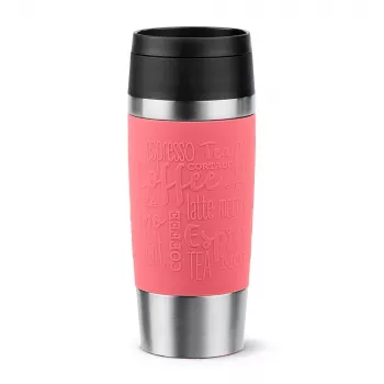 Caneca de viagem EMSA Travel Mug Classic 360 ml coral em aço inoxidável