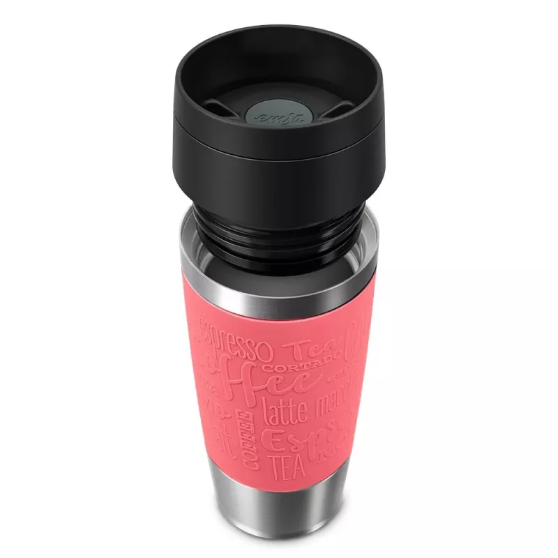 Caneca de viagem EMSA Travel Mug Classic 360 ml coral em aço inoxidável