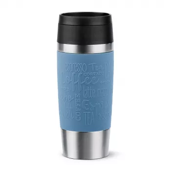 Caneca de viagem EMSA Travel Mug Classic 360 ml azul em aço inoxidável
