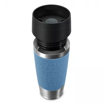 Caneca de viagem EMSA Travel Mug Classic 360 ml azul em aço inoxidável