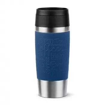 Caneca de viagem EMSA Travel Mug Classic N2020300 360 ml preto, azul, aço inoxidável