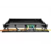 DeLOCK painel de ligação de fibra ótica HD 19 polegadas 1U preto montagem em rack de metal