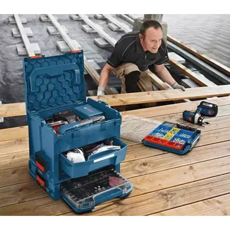 Bosch 1 600 A01 9YY caixa de armazenamento acessório preto conjunto de divisórias
